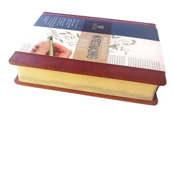 Illustrator's Notetaking (Coloring) Bible (HCSB) British Tan Leather Touch ~ NEW - Picture 4 of 13